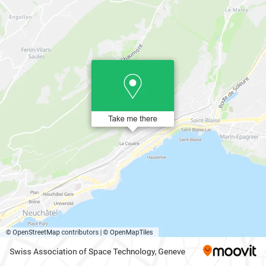 Swiss Association of Space Technology map