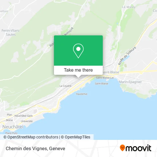 Chemin des Vignes map