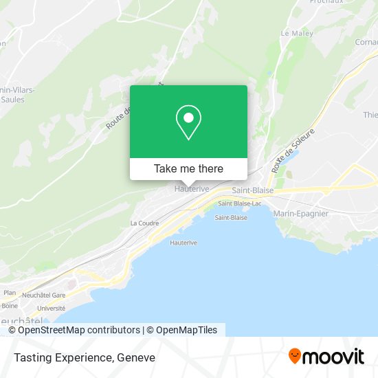 Tasting Experience map