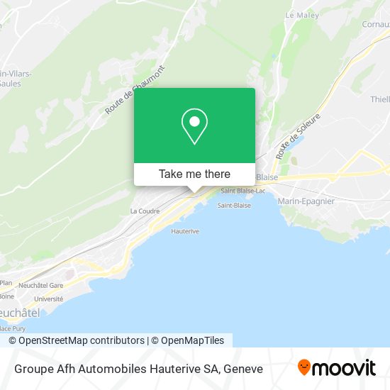 Groupe Afh Automobiles Hauterive SA map