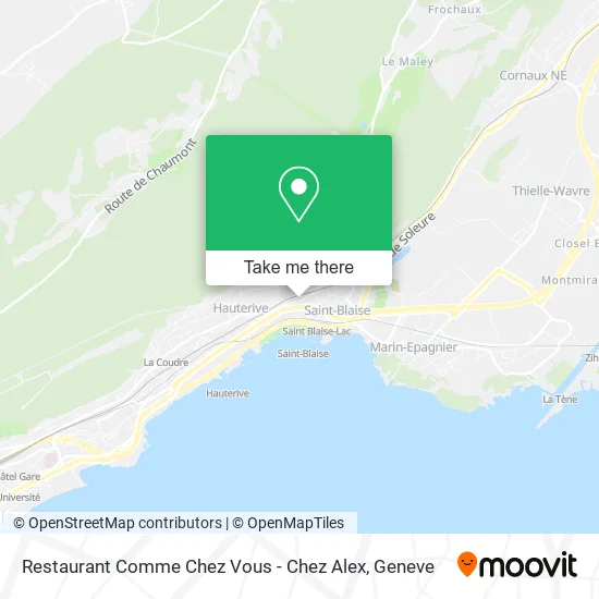 Restaurant Comme Chez Vous - Chez Alex map