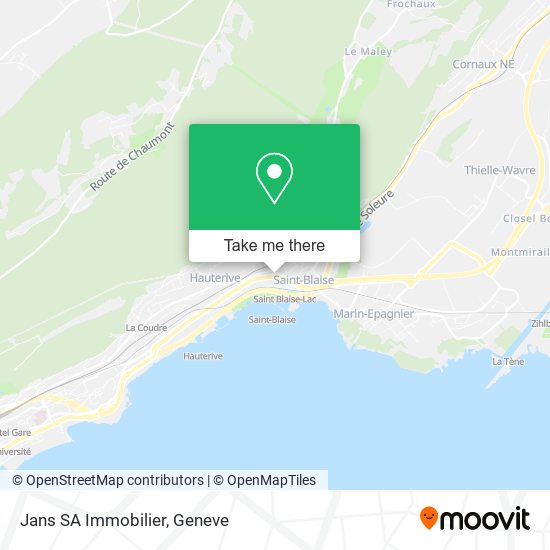 Jans SA Immobilier map