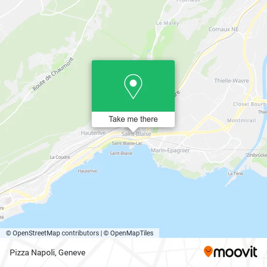 Pizza Napoli map