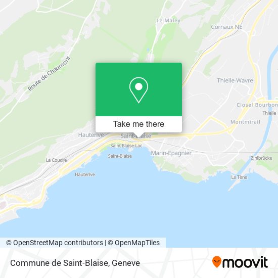 Commune de Saint-Blaise map