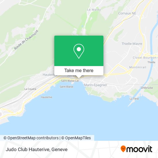 Judo Club Hauterive map