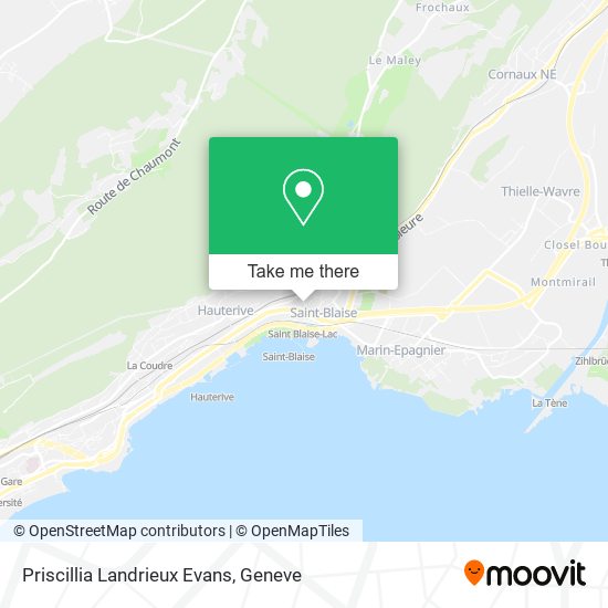 Priscillia Landrieux Evans map