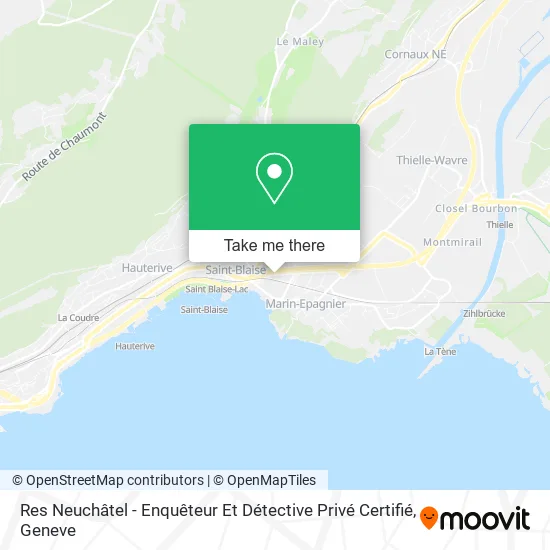 Res Neuchâtel - Enquêteur Et Détective Privé Certifié map
