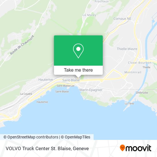 VOLVO Truck Center St. Blaise map