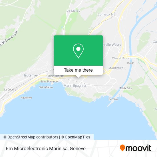 Em Microelectronic Marin sa map