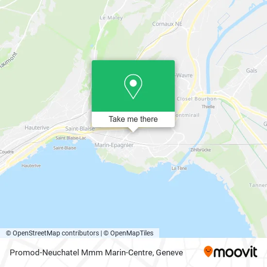 Promod-Neuchatel Mmm Marin-Centre map