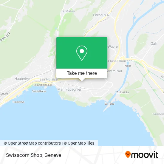 Swisscom Shop map