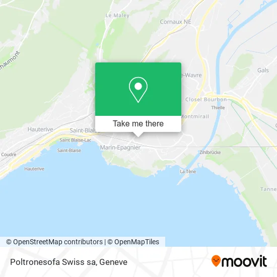 Poltronesofa Swiss sa map