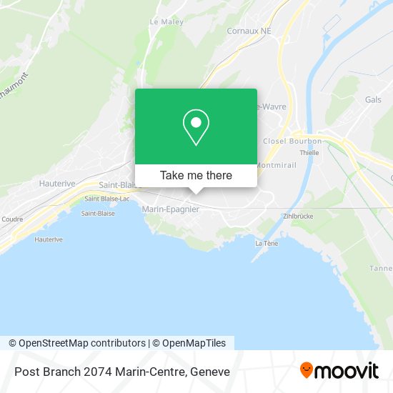 Post Branch 2074 Marin-Centre map