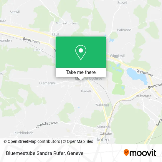 Bluemestube Sandra Rufer map
