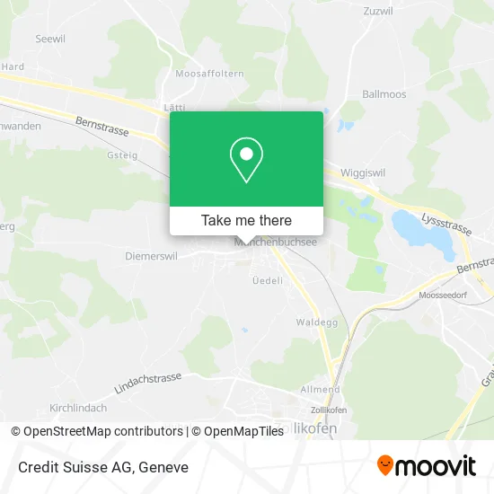 Credit Suisse AG map