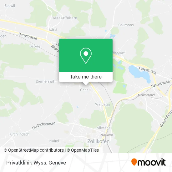 Privatklinik Wyss map