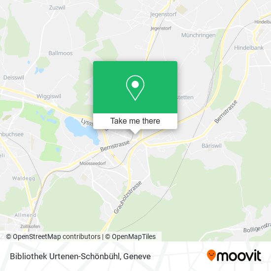 Bibliothek Urtenen-Schönbühl map