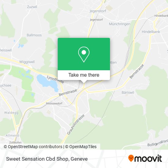 Sweet Sensation Cbd Shop map