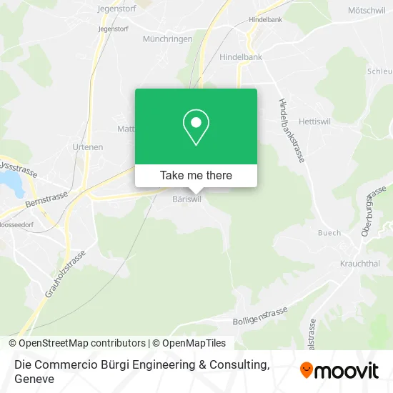 Die Commercio Bürgi Engineering & Consulting map