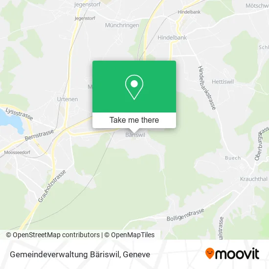 Gemeindeverwaltung Bäriswil map