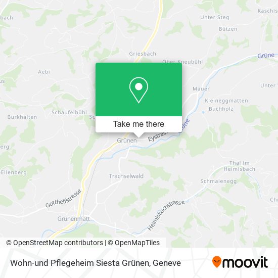 Wohn-und Pflegeheim Siesta Grünen map