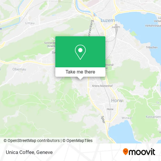 Unica Coffee map