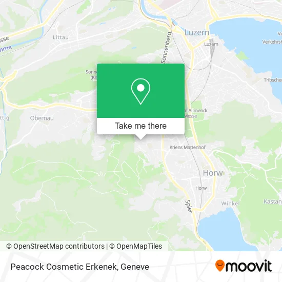 Peacock Cosmetic Erkenek map