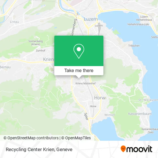 Recycling Center Krien map