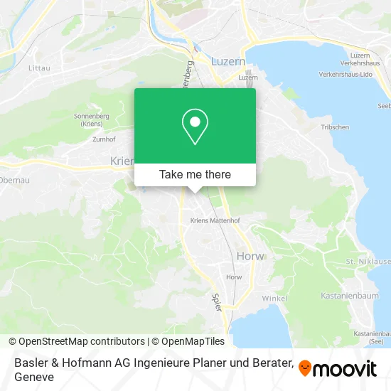 Basler & Hofmann AG Ingenieure Planer und Berater map