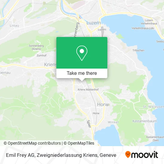 Emil Frey AG, Zweigniederlassung Kriens map