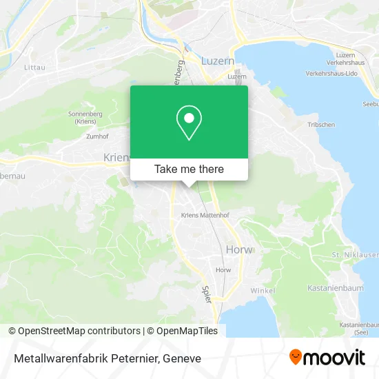 Metallwarenfabrik Peternier map