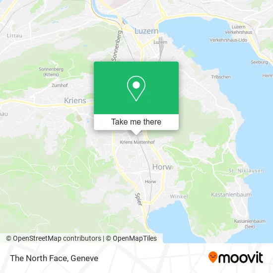 The North Face map