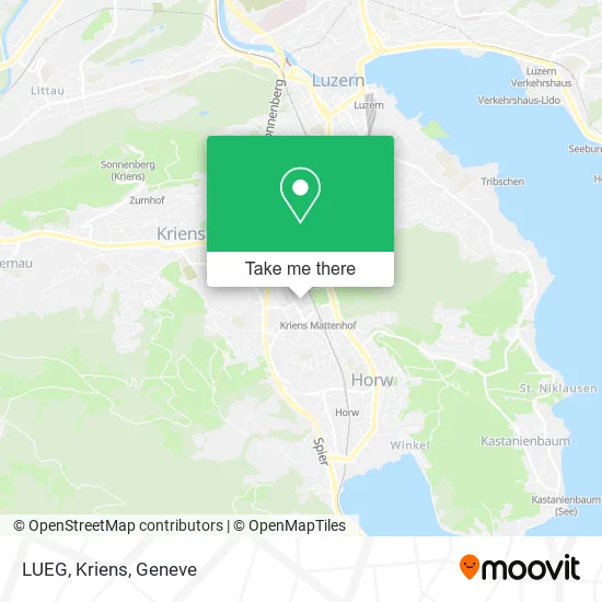 LUEG, Kriens map