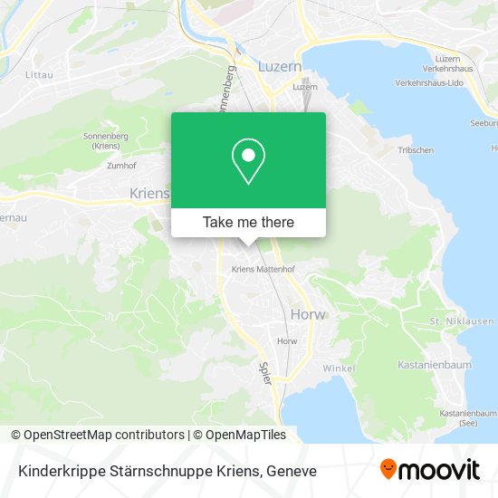Kinderkrippe Stärnschnuppe Kriens map