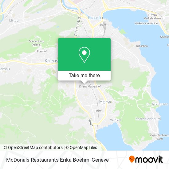 McDonals Restaurants Erika Boehm map
