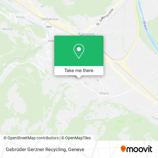 Gebrüder Gerzner Recycling map