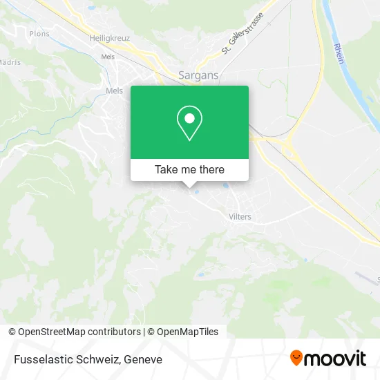 Fusselastic Schweiz map