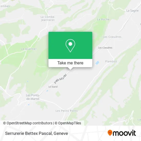 Serrurerie Bettex Pascal map