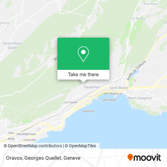 Oravox, Georges Quellet map