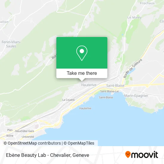 Ebène Beauty Lab - Chevalier map