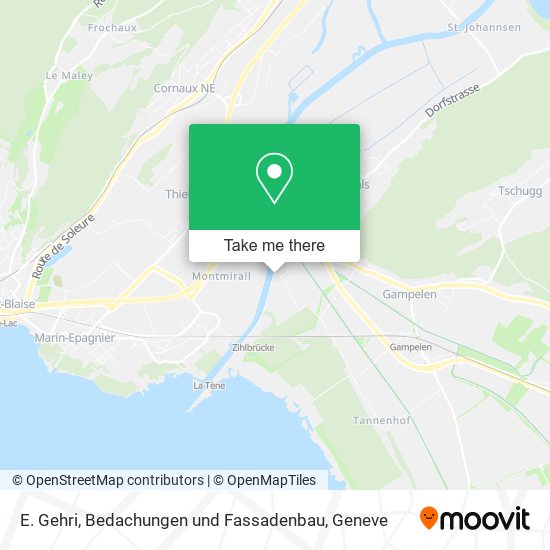 E. Gehri, Bedachungen und Fassadenbau map