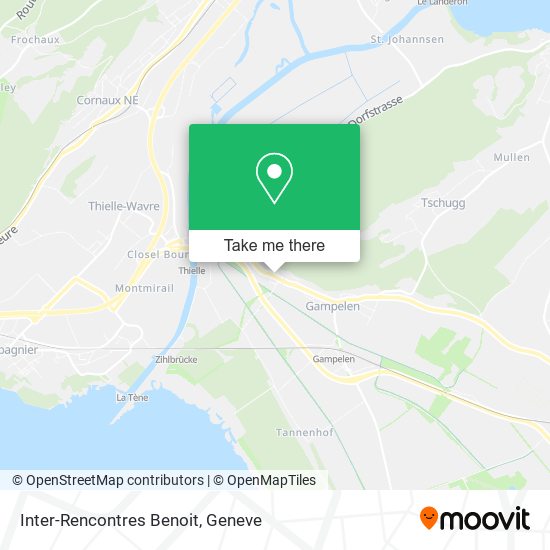 Inter-Rencontres Benoit map
