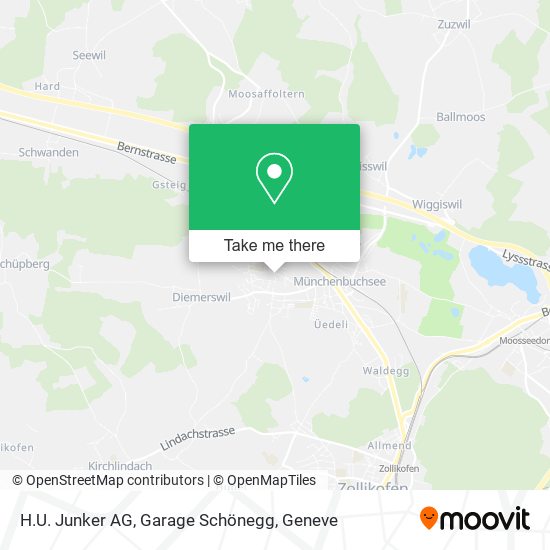 H.U. Junker AG, Garage Schönegg map