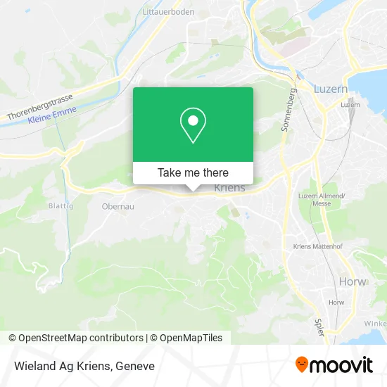 Wieland Ag Kriens map