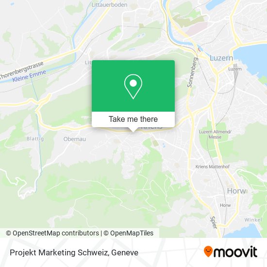 Projekt Marketing Schweiz map