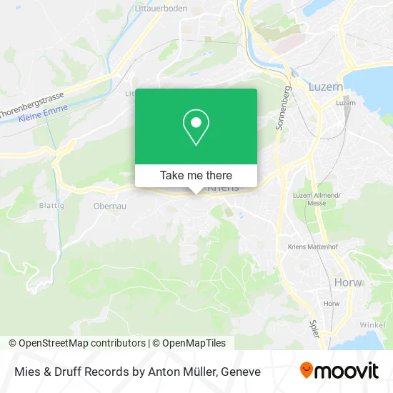 Mies & Druff Records by Anton Müller map