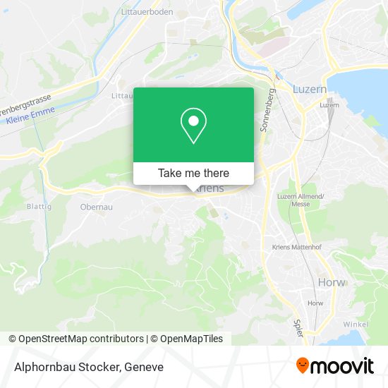 Alphornbau Stocker map