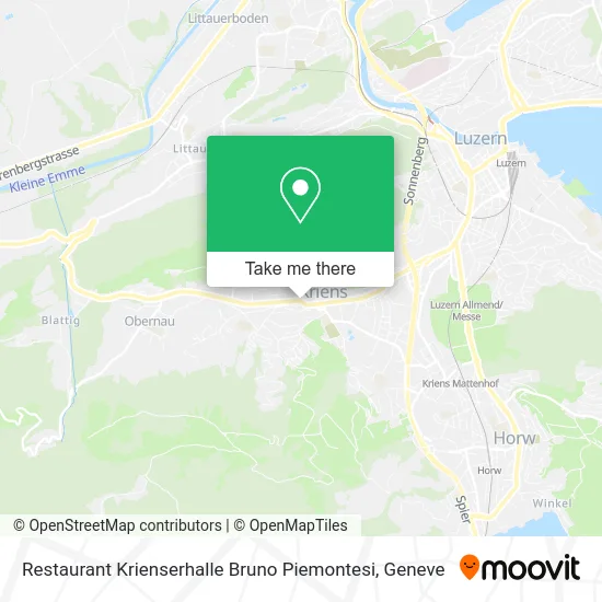 Restaurant Krienserhalle Bruno Piemontesi map