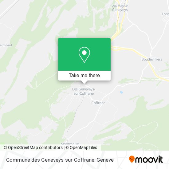 Commune des Geneveys-sur-Coffrane map