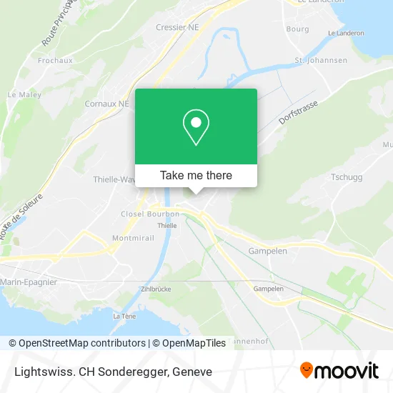 Lightswiss. CH Sonderegger map